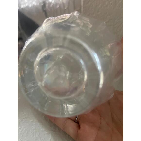 Fenton opalescent Heavy Ribbed Pattern  7"  Vase  -  Ruffled Top - Picture 4 of 5